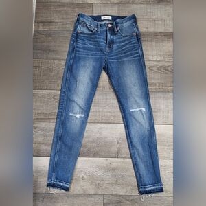 Madewell Women's 9" Skinny High Rise Blue Jeans size 26